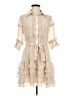 Ryu 100% Polyester Ivory Casual Dress Size M - photo 1