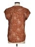 Fun2Fun Brown Short Sleeve Blouse Size M - photo 2