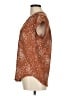 Fun2Fun Brown Short Sleeve Blouse Size M - photo 5