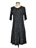 Three Dots Polka Dots Black Casual Dress Size S - photo 1