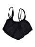 Summer Mae Solid Black Swimsuit Top Size S - photo 1