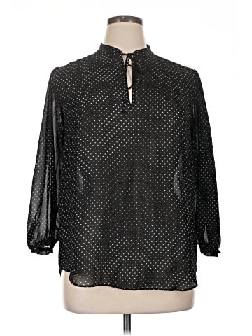 Chaps 3/4 Sleeve Blouse (view 1)