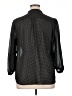 Chaps 100% Polyester Polka Dots Black 3/4 Sleeve Blouse Size XL - photo 2