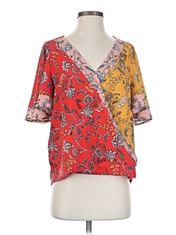 Umgee Short Sleeve Blouse (view 1)