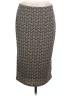 Vince Camuto Graphic Black Brown Casual Skirt Size L - photo 1
