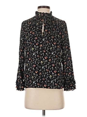 Rebecca Taylor Long Sleeve Silk Top (view 1)