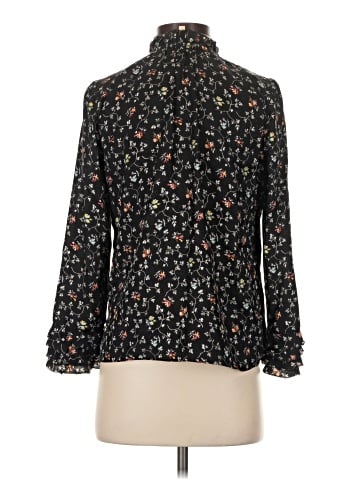 Rebecca Taylor Long Sleeve Silk Top (view 2)