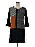 THML Color Block Black Casual Dress Size M - photo 1