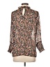 Maison d' Amelie 100% Polyester Paisley Brown 3/4 Sleeve Blouse Size S (estimated) - photo 2