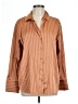 Maison d' Amelie Stripes Orange Long Sleeve Blouse Size L - photo 1