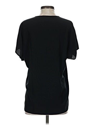 Vince. Short Sleeve Silk Top (view 2)