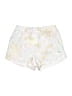 Adidas 100% Polyester Hearts White Athletic Shorts Size 6 - photo 1