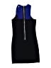 Un Deux Trois Color Block Blue Black Dress Size 8 - photo 2