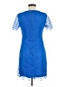 Reiss 100% Polyester Chevron-herringbone Blue Cocktail Dress Size 6 - photo 2