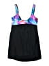 Longitude Print Black One Piece Swimsuit Size 12 - photo 2