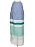 Flagpole Color Block Blue Casual Skirt Size S - photo 2