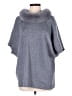 Adrienne Landau Gray Poncho Size Sm - Med - photo 1