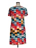 Tacera Color Block Orange Casual Dress Size XL - photo 2