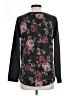 Chris & Carol Floral Black Pullover Sweater Size L - photo 2