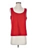 St. John Red Sleeveless Top Size S - photo 1