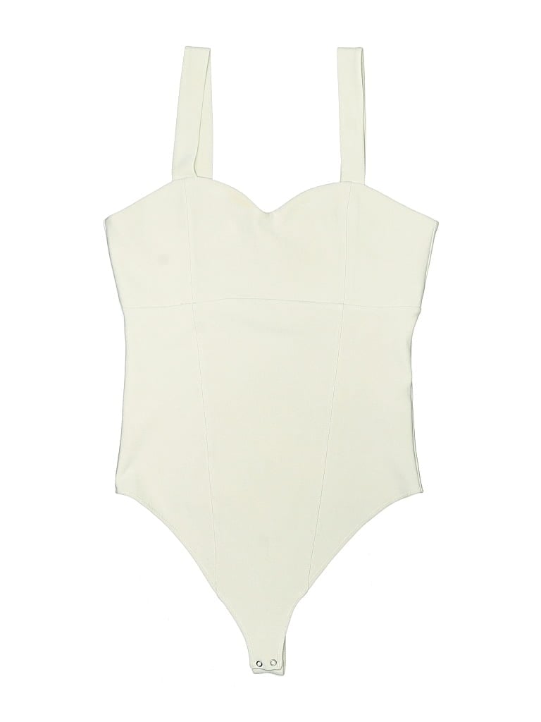 Abercrombie & Fitch Bodysuit In Ivory