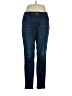 Inc Denim Solid Blue Jeans Size 14 - photo 1