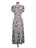Perceptions Paisley Gray Casual Dress Size L - photo 2