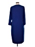 Magellan's Solid Blue Casual Dress Size L - photo 2