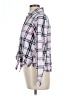 Kensie Plaid Pink Long Sleeve Blouse Size L - photo 5