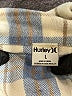 Hurley 100% Polyester Plaid Blue Long Sleeve Blouse Size L - photo 7