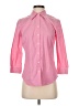 IZOD Pink 3/4 Sleeve Button-Down Shirt Size S - photo 1