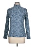 J. McLaughlin Chevron-herringbone Teal Track Jacket Size L - photo 1