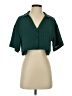 Kirious 100% Polyester Green Short Sleeve Blouse Size S - photo 1