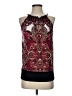Cache Burgundy Sleeveless Blouse Size S - photo 1