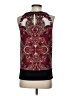 Cache Burgundy Sleeveless Blouse Size S - photo 2