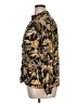 H&M 100% Viscose Floral Brown Long Sleeve Button-Down Shirt Size EU 46 / US 16 - photo 5