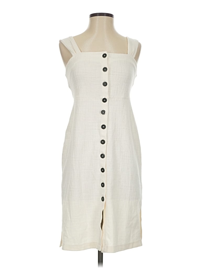 Pre-owned Texture & Thread Madewell Casual Dress In Ivory