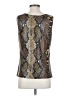 Ellen Tracy Gold Sleeveless Top Size S - photo 2