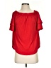 Moa Moa Red Short Sleeve Blouse Size S - photo 1