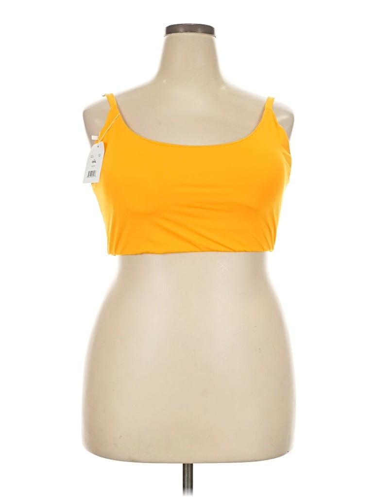 Andie Tank Top Yellow Strapless Neckline Tops
