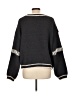 grey BANDIT 100% Polyester Argyle Black Pullover Sweater Size L - photo 2