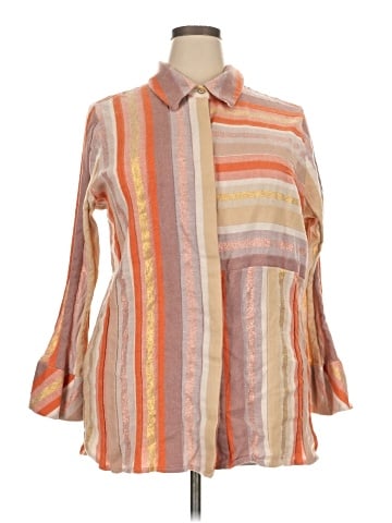 Soft Surroundings 3/4 Sleeve Button-Down Shirt (view 1)