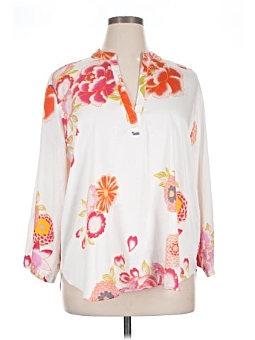 Natori 3/4 Sleeve Blouse (view 1)