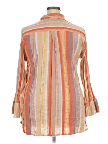 Soft Surroundings 3/4 Sleeve Button-Down Shirt (view 2)