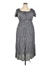 Kindred 100% Rayon Stripes Gray Casual Dress Size 2X - photo 1