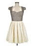 Chi Chi London 100% Polyester Ivory Cocktail Dress Size 8 - photo 1