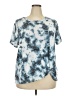 Absolutely Famous Tie-dye Blue Short Sleeve Top Size 2X - photo 1