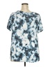 Absolutely Famous Tie-dye Blue Short Sleeve Top Size 2X - photo 2