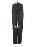 AE77 Stripes Black Jeans Size 0 - photo 1