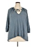 wonderly Blue 3/4 Sleeve Blouse Size 2X - photo 1